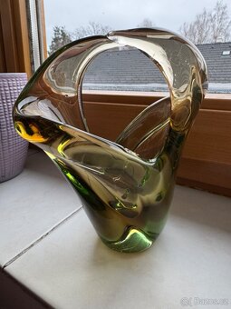 Zelená váza /košík - 3