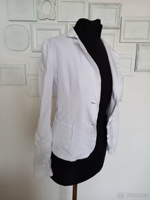 Bílé teplákové sako - 3