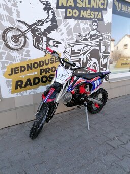 Pitbike Shark 125cc 17/14 E-start červená - 3