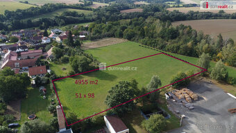 Prodej komerčního pozemku 4.955 m2 - Netvořice u Benešova - 3