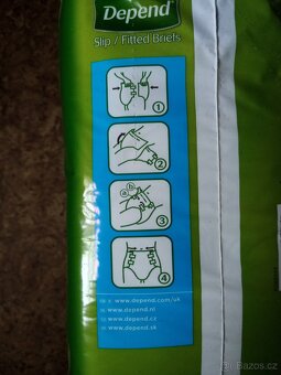 Depend Slip Normal, inkontinenční kalhotky vel. M, unisex - 3