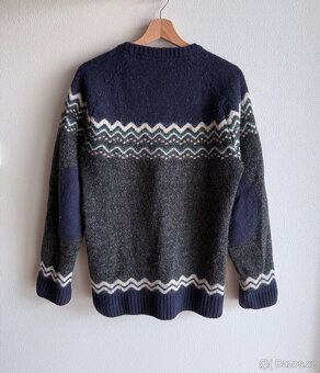 Vlněný svetr Fjallraven Ovik Knit Sweater M Arctic Green - 3