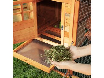 Kurník pro slepice KK04 (až pro 4 slepice), hnědý - 3