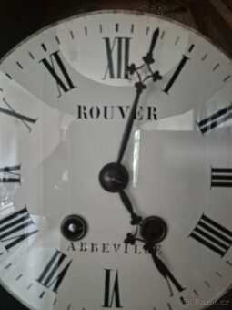 Starožitné francouzské hodiny – dřevo, perleť, funkční - 3