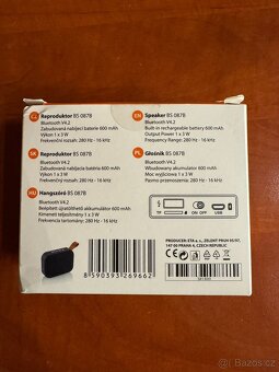 Prodám úplně nový reproduktor GoGEN BS 087B - 3