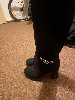 Dámské semišové kozačky vel.40 - 3