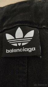 Balenciaga x Adidas jeans černé baggy M-L - 3