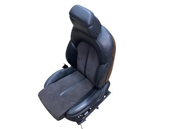Sedačky černá kůže alcantara Audi A8 D4 4H sedan r.v. 2011 - 3