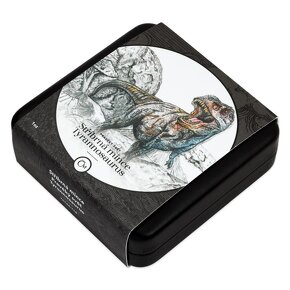 Stříbrná mince Pravěký svět - Tyrannosaurus proof - 3
