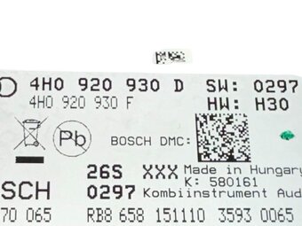 Budíky naftové 4H0920930D Audi A8 D4 4H r.v. 2011 - 3