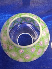 Porcelánová, figurální lampa, petrolejová - 3