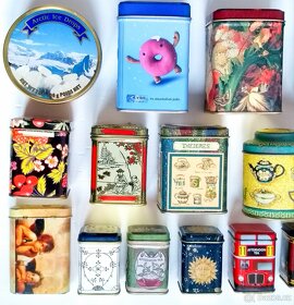 Dekorativní plechové krabičky plechovky nejen pro sběratele - 3