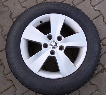 Zimní alu disky originální Škoda Superb III 5x112 R16 - 3
