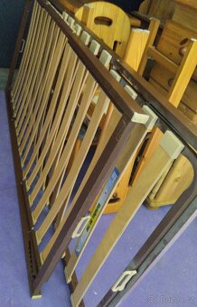 Postel z borovice 180 x 200 cm + 2 kusy polohovací rošt - 3