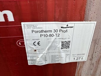 Cihla broušená Porotherm 30 - 3