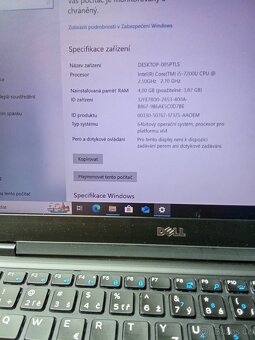 Notebook Dell velmi pěkný stav - 3