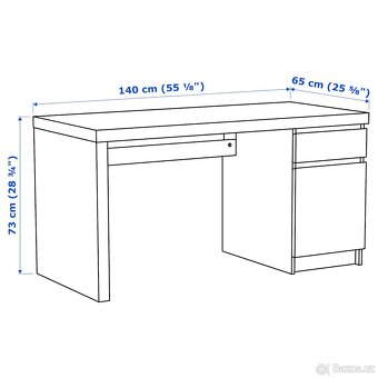 Psací stůl ikea MALM - 3