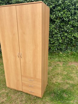 skříň šatní skříň velká skříň lamino buk skříň - 3