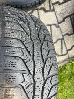 4x plechové disky 5x100 R15, zimní pneu - 3
