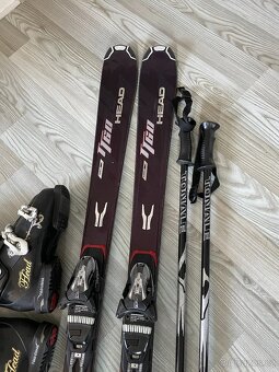 Lyže Head 152 cm + lyžáky Head 38-39 + hůlky - 3