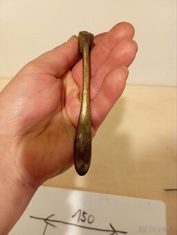 Mosazná páčka na předválečnou motorku - 3