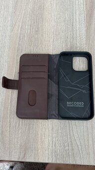 Kryt Kožený Decoded 2v 1 na iPhone 14 pro - 3