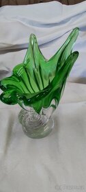 Egermann - váza ve tvaru lastury - zelená - 3