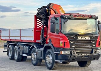 9247 Scania P 400 - 8x4 – Sklápěč/Valník + HR-PALFINGER PK 3 - 3