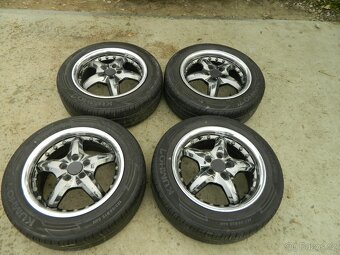 alu kola 5x100+letní pneu 6mm,R15 Fabia - 3