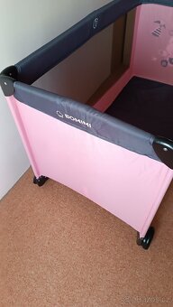 Dětská cestovní postýlka Bomimi hippo pink - 3