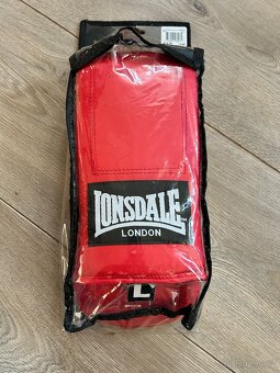 Lonsdale Boxerské rukavice / Mitts Large (L) Red - 3