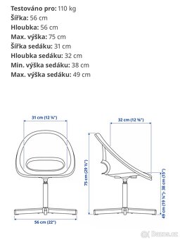 Dětská židle IKEA SIBBEN - 3