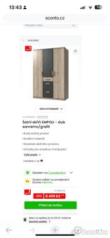 Šatní skříň dub sonoma - 3