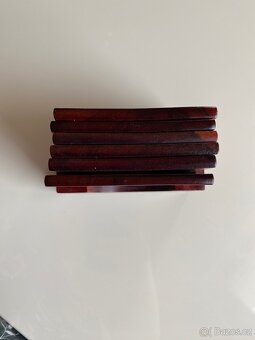 Dřevěné podtácky s perletí Vintage asijský styl - 3