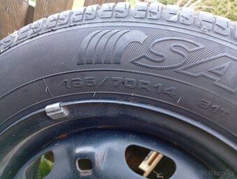 pneumatiky letní 165/70 R14 vč.plech.disků - 3