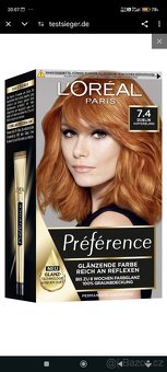 Barva L'Oreal Paris. Barva odstín 7.4 exponent 2 - 3
