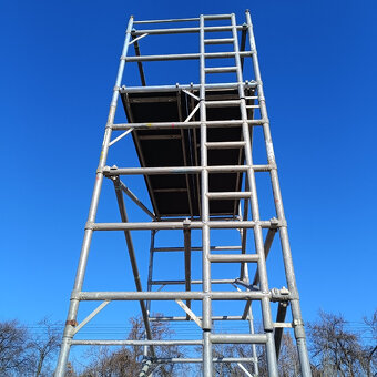 Pojízdné hliníkové lešení Eurotower 7.6m pr. výška - 3