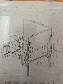 Výsuvný držák full-motion mount 32"-55" - 3