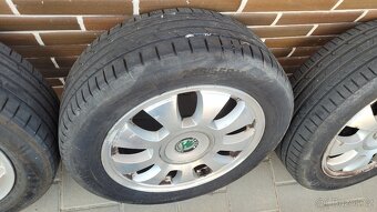 Sada Alu kol Skoda 5x112xR16 vč. letních pneu - 3