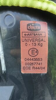 Autosedačka Chicco Artsana 0-13kg - 3