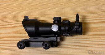 Airsoft černý Kolimátor ACOG 1x32 s mřížkou - 3