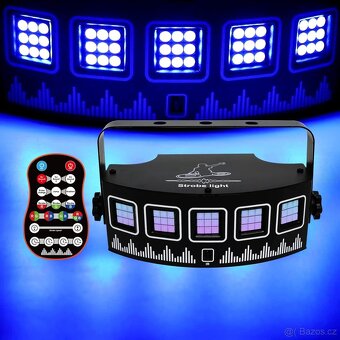 Stroboskopické světlo pro párty - LED disko 2ks - 3