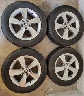 Zimní originílní Alu sada Fabia 4 185/65 R15 - 3