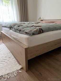 Postel 180x200 dub dvoupostel manželská - 3