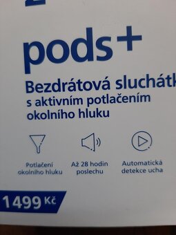 Bezdrátová sluchátka O2 Post+ barva černá, nová - 3