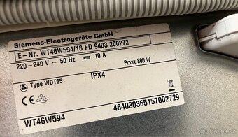 Prodám sušičku Siemens WT46W594 - 3
