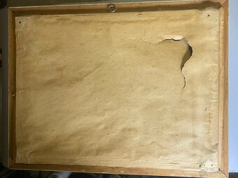 Maľovaný signovaný obraz kvetov - 3