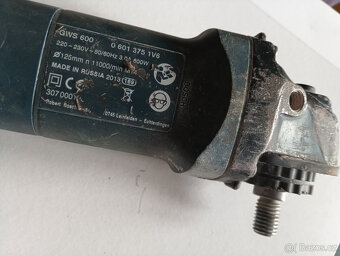 Úhlová bruska flexa Bosch GWS 600 na ND špatný chod a zvuk - 3