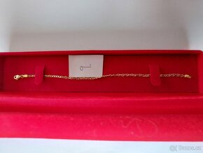 Zlatý řetízek na ruku z 18k zlata. - 3