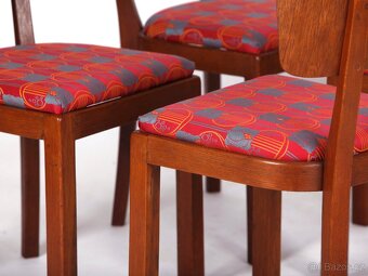 4x nádherné jídelní židle ve stylu ArtDeco. - 3